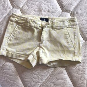 American Eagle midi stretch shorts